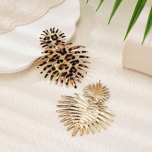 Lo zinco in lega Stud Earring, lega in zinco, placcato, per la donna, oro, Venduto da coppia