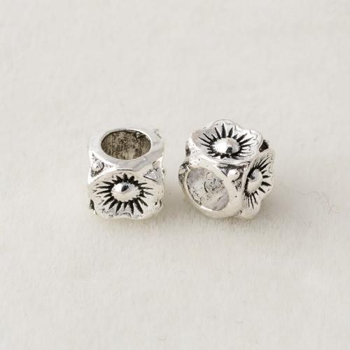 亜鉛合金のジュエリービーズ, 亜鉛合金, メッキ, DIY, シルバー, 5x5mm, 穴:約 3.2mm, 売り手 パソコン