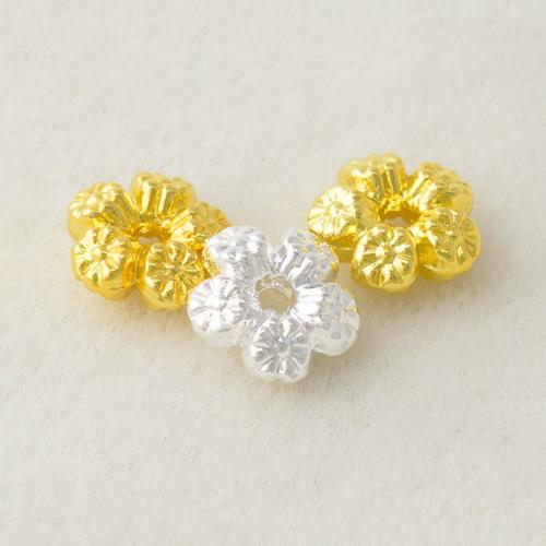 Zinklegering Flower Kralen, Zinc Alloy, plated, DIY, meer kleuren voor de keuze, 7x3mm, Gat:Ca 1.2mm, Verkocht door PC