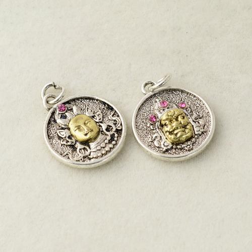 Brass Jewelry Pendants plated DIY silver color Sold By PC