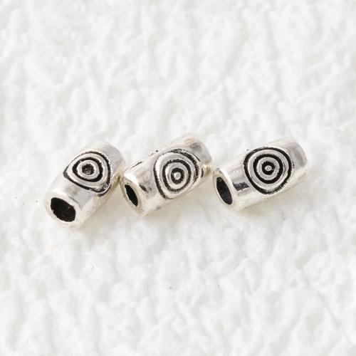 Zinc Alloy Jewelry Beads plated DIY silver color Approx 1.6mm Sold By PC