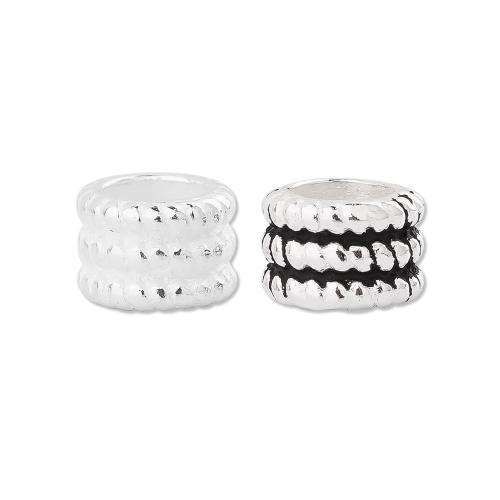 Gioielli Spacer Beads, 925 sterline d'argento, DIY, nessuno, 4.80x3.40mm, Foro:Appross. 3.2mm, Venduto da PC