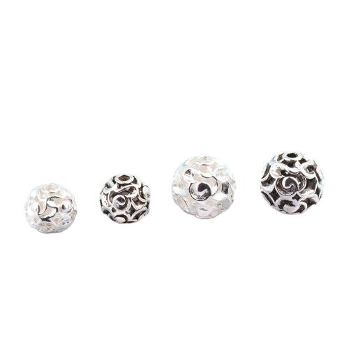 Spacer Beads Jewelry 925 Sterling Silver Round DIY Sold By PC