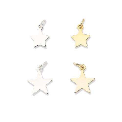 925 Sterling Silver Pendant Star DIY Sold By PC