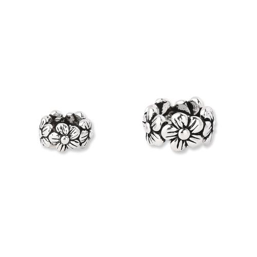 Spacer Beads Jewelry 925 Sterling Silver Flower vintage & DIY Sold By PC