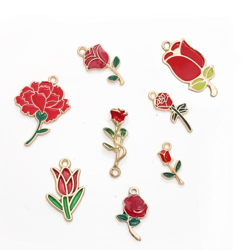 Zinc Alloy Enamel Pendants DIY Sold By Bag