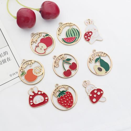 Zinc Alloy Enamel Pendants DIY Sold By Bag