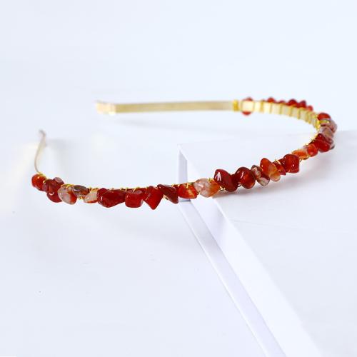 Hair Bands Zinc Alloy with Quartz for woman Sold By PC