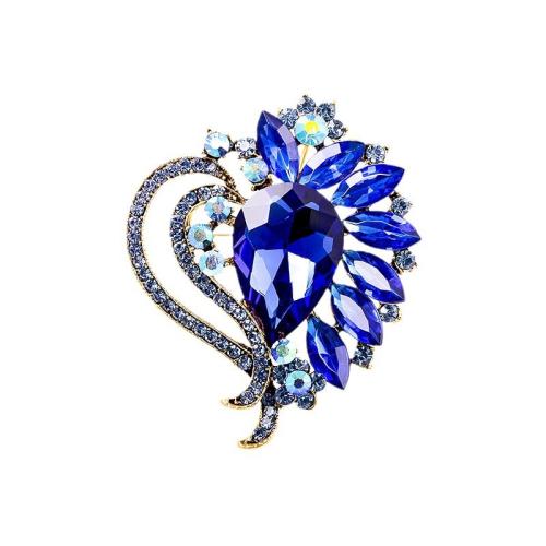 Zinc Alloy Brooches fashion jewelry & for woman & with rhinestone Sold By PC