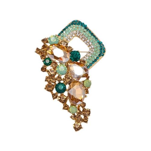 Zinc Alloy Brooches fashion jewelry & for woman & with rhinestone Sold By PC