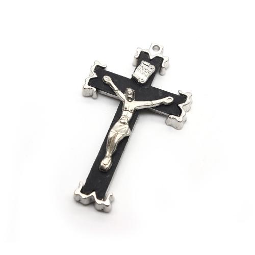 Zink Alloy Hänge, Cross, platina pläterad, DIY, nickel, bly och kadmium gratis, 30x50mm, 10PC/Bag, Säljs av Bag