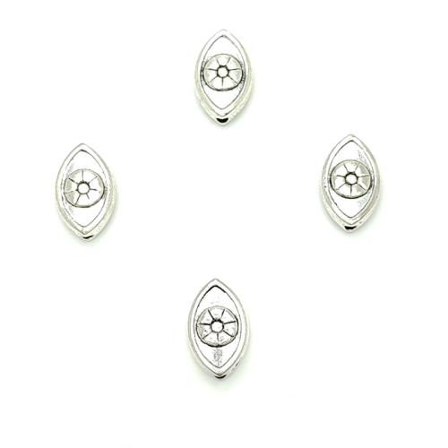 Coirníní Jewelry Alloy Sinc, Sinc Alloy, dath airgid antique plátáilte, DIY, 10x15mm, 100ríomhairí pearsanta/Mála, Díolta De réir Mála