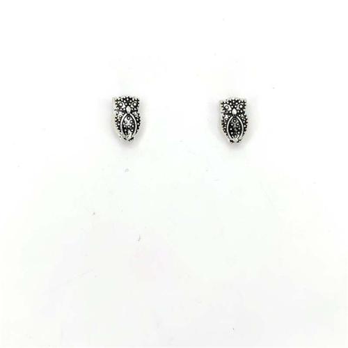 Zinc Alloy Animal Pendants Owl antique silver color plated DIY Sold By Bag