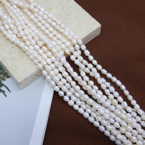 Cultured Rice Freshwater Pearl Beads DIY white .5mm Sold Per Approx 38 cm Strand