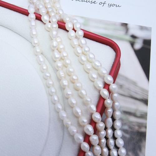 Cultured Rice Freshwater Pearl Beads DIY white mm Sold Per Approx 38 cm Strand