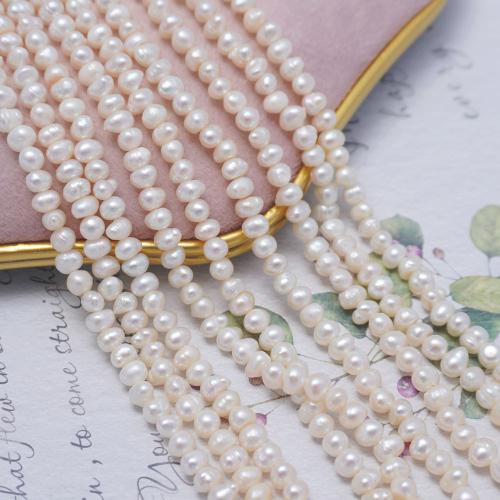 Cultured Potato Freshwater Pearl Beads DIY white .5mm Sold Per Approx 38 cm Strand