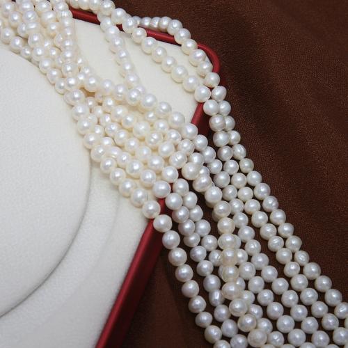 Cultured Potato Freshwater Pearl Beads DIY white 6-7mm Sold Per Approx 38 cm Strand