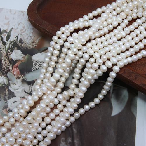 Cultured Potato Freshwater Pearl Beads DIY white 6-7mm Sold Per Approx 38 cm Strand