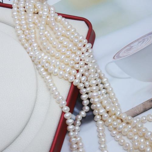 Cultured Potato Freshwater Pearl Beads DIY white 4-5mm Sold Per Approx 38 cm Strand