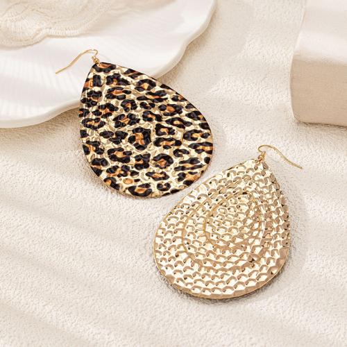 Zinc Alloy Drop Earrings plated for woman gold Sold By Pair