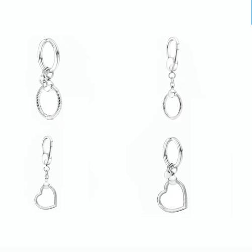 Bag Purse Charms Keyrings Keychains Cupronickel plated & for woman platinum color Sold By PC