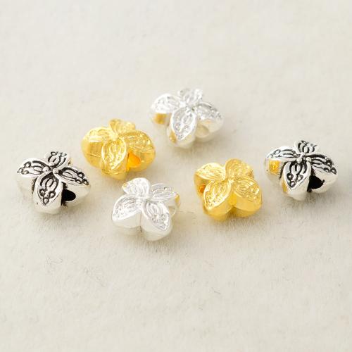 Zinc Alloy Flower Beads plated DIY Sold By PC