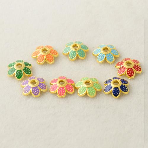 Zinc Alloy Bead Cap DIY & enamel Approx 1.6mm Sold By PC