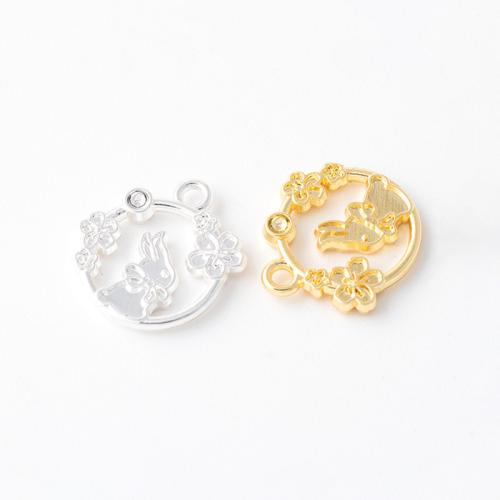 Zinc Alloy Pendants plated DIY 15mm Approx 1.8mm Sold By PC