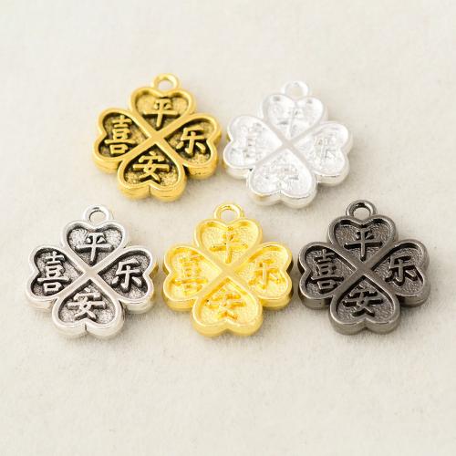 Zinc Alloy Clover Pendant plated DIY Approx 1.5mm Sold By PC