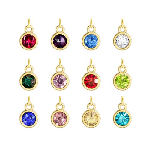 Zinc Alloy Pendants plated DIY & with Czech rhinestone Sold By PC