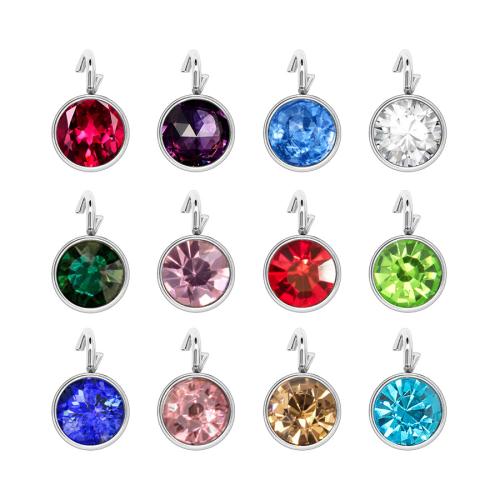 Stainless Steel Pendants 304 Stainless Steel DIY & with rhinestone Sold By PC