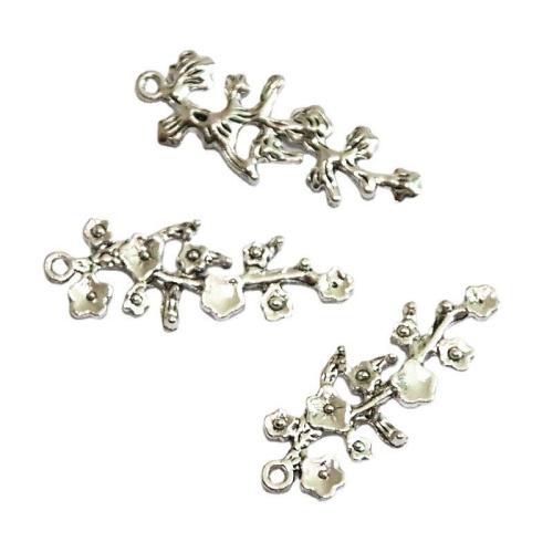 Zinc Alloy Pendants Branch plated DIY Sold By Bag