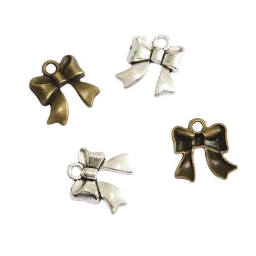 Zinc Alloy Bowknot Pendants plated DIY Sold By Bag