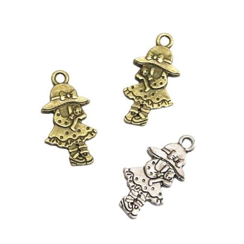 Zinc Alloy Pendants Girl plated DIY Sold By Bag