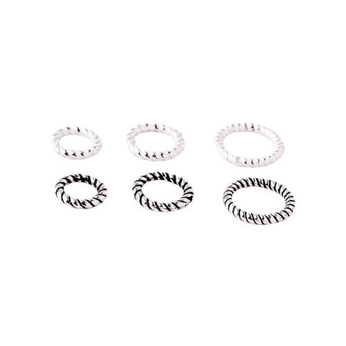 925 Sterling Silver Linking Ring DIY Sold By PC