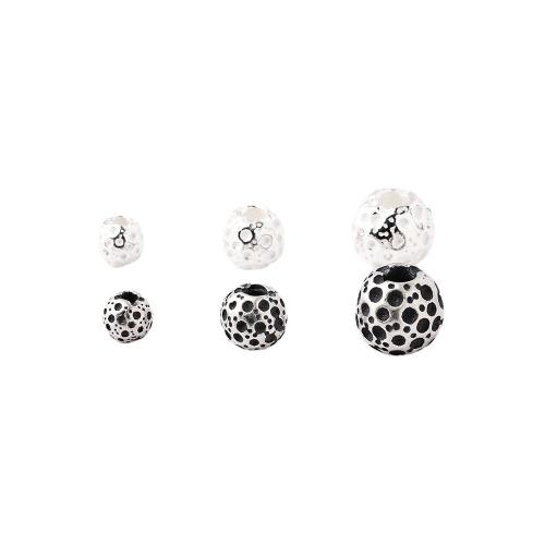 Spacer Beads Jewelry 925 Sterling Silver Round DIY Sold By PC