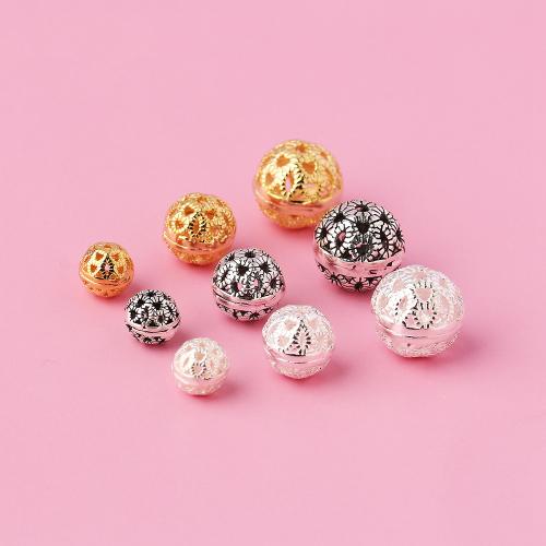 Spacer Beads Jewelry 925 Sterling Silver Round DIY & hollow Sold By PC