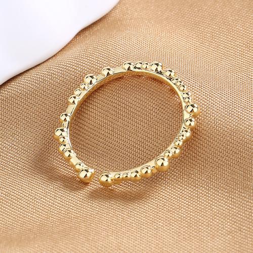 Titanium Steel Finger Ring 18K gold plated fashion jewelry & for woman golden Inner diameter 16mm Sold By PC