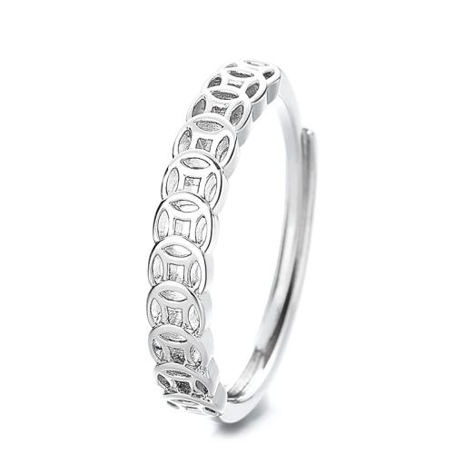 Brass Finger Ring fashion jewelry & for woman silver color Sold By PC