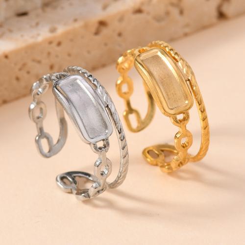 Stainless Steel Finger Ring 304 Stainless Steel fashion jewelry & Unisex diameter 17mm Sold By PC