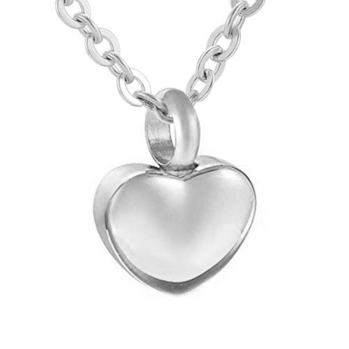 304 Stainless Steel Cinerary Casket Necklace Heart Vacuum Ion Plating Unisex Length Approx 55 cm Sold By PC