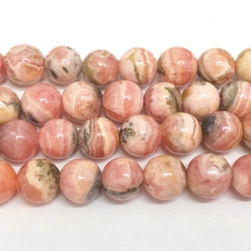 Natural Rhodonite Beads Rhodochrosite Round DIY mixed colors Sold Per Approx 38 cm Strand