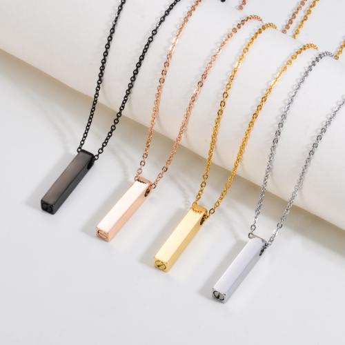 304 Stainless Steel Perfume Bottle Pendant Rectangle plated Unisex Sold By PC