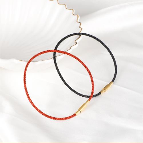 Stainless Steel Jewelry Bracelet 304 Stainless Steel with Tiger Tail Wire plated Unisex Length 22.2 cm Sold By PC