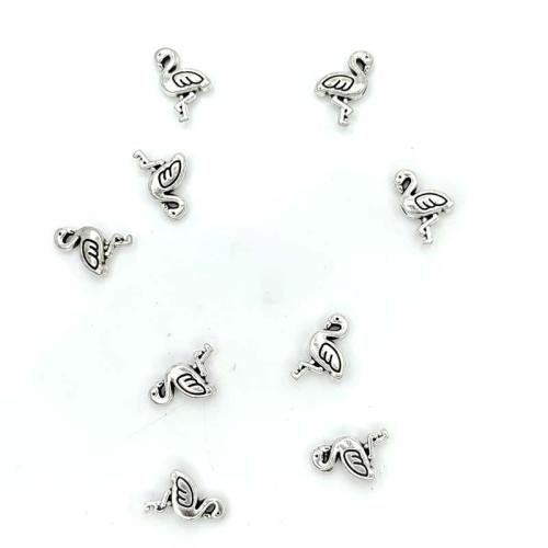 Zinc Alloy Animal Pendler, Bird, antik sølv farve forgyldt, du kan DIY, 8x13mm, 100pc'er/Bag, Solgt af Bag