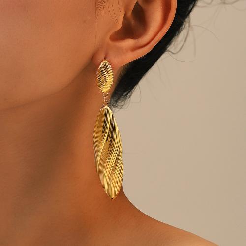 Stainless Steel Drop Earring 304 Stainless Steel plated for woman Sold By Pair