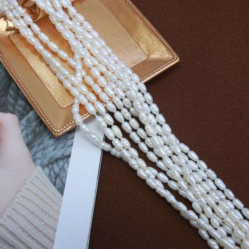 Cultured Rice Freshwater Pearl Beads DIY white .3-4.8mm Sold Per Approx 38 cm Strand