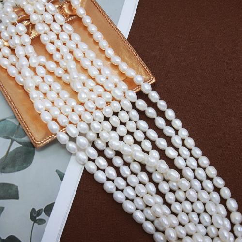 Cultured Rice Freshwater Pearl Beads DIY white mm Sold Per Approx 25 cm Strand