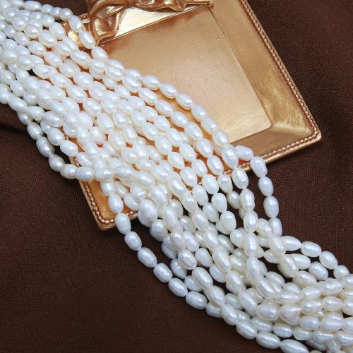 Cultured Rice Freshwater Pearl Beads DIY white .5mm Sold Per Approx 38 cm Strand