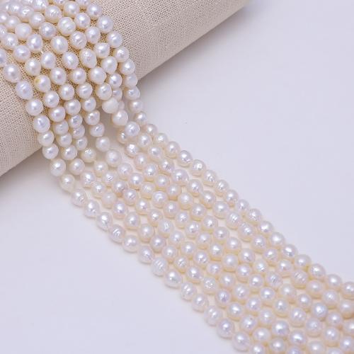 Cultured Potato Freshwater Pearl Beads DIY white .8-4.2mm Sold Per Approx 35 cm Strand